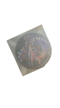 a piece of paper with an image of a bird on it