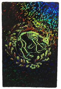 an image of a skeleton on a black background