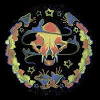 an image of a skull with flowers on it